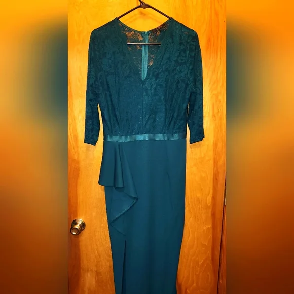 all saints dress green Gorgeous Trumpet Hunter Green Long Formal Dress Green / 00 main image 0